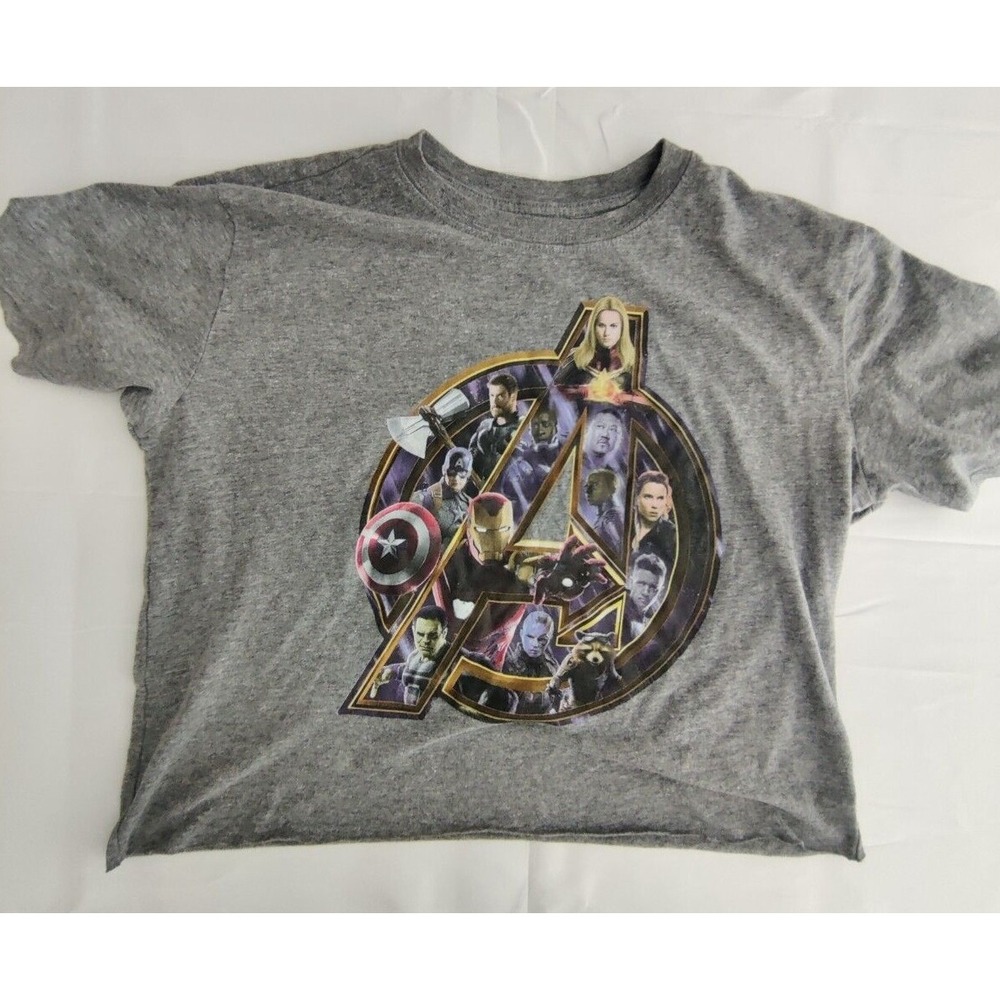 Marvel Avengers Cropped Tee Shirt Women's Size Small